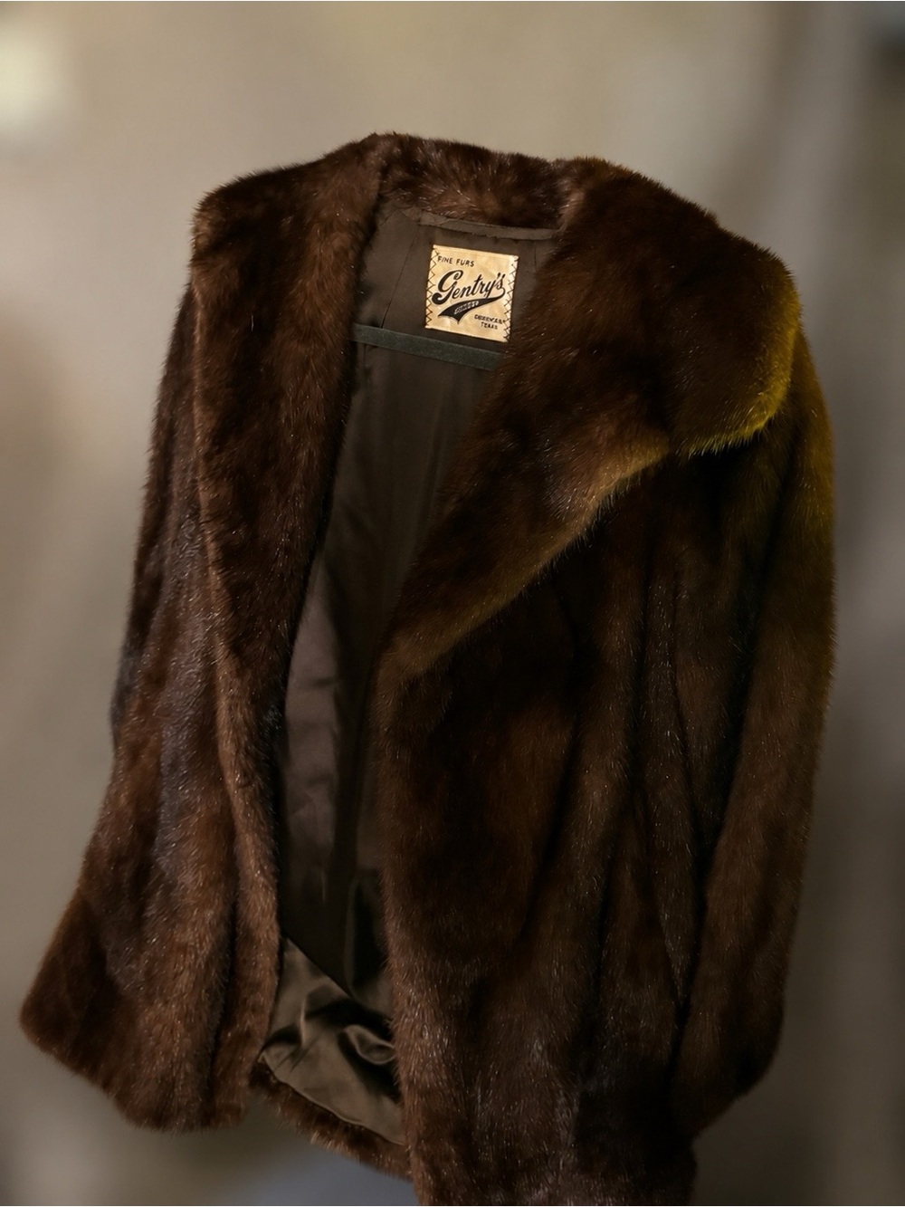 Gentry's Vintage Brown Fur Coat